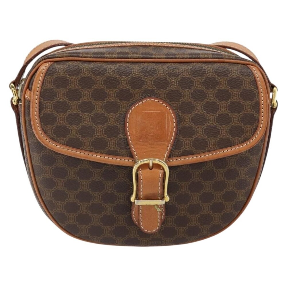 Celine Vintage Macadam Canvas and Leather